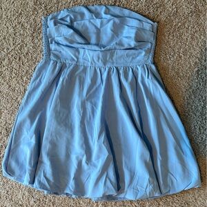 Amazon Strapless Blue Dress